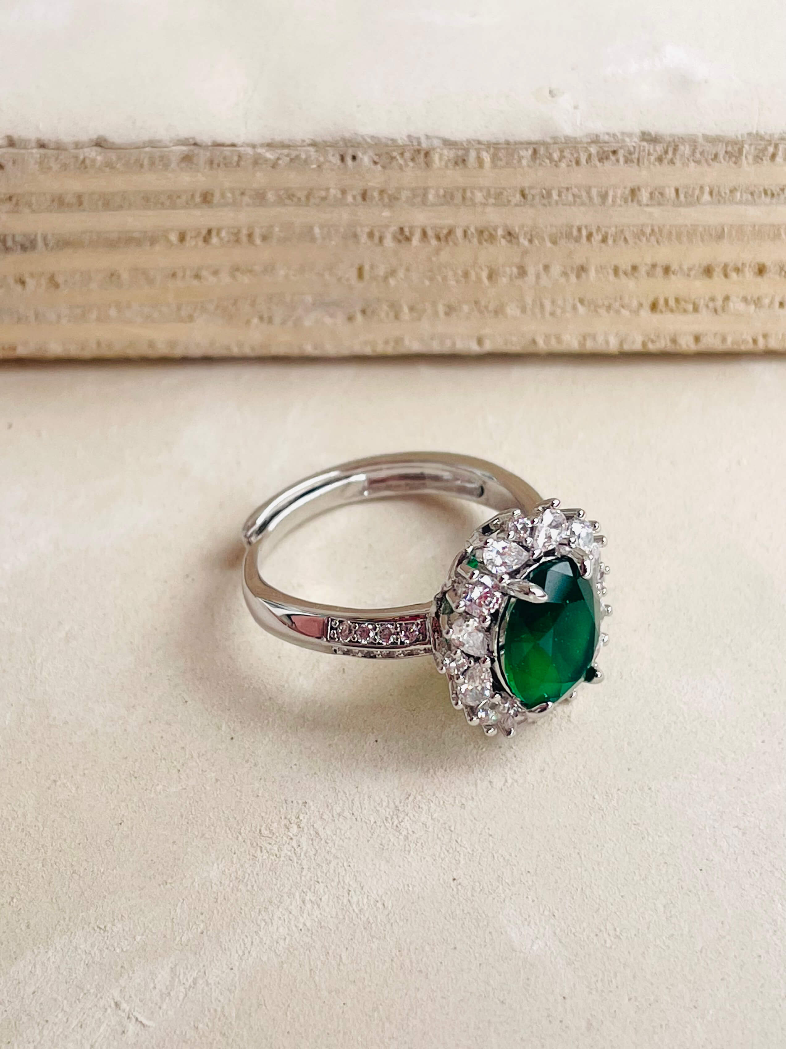 Emerald-Diamond Ring
